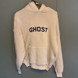 Ost White Hoodie Sweater
